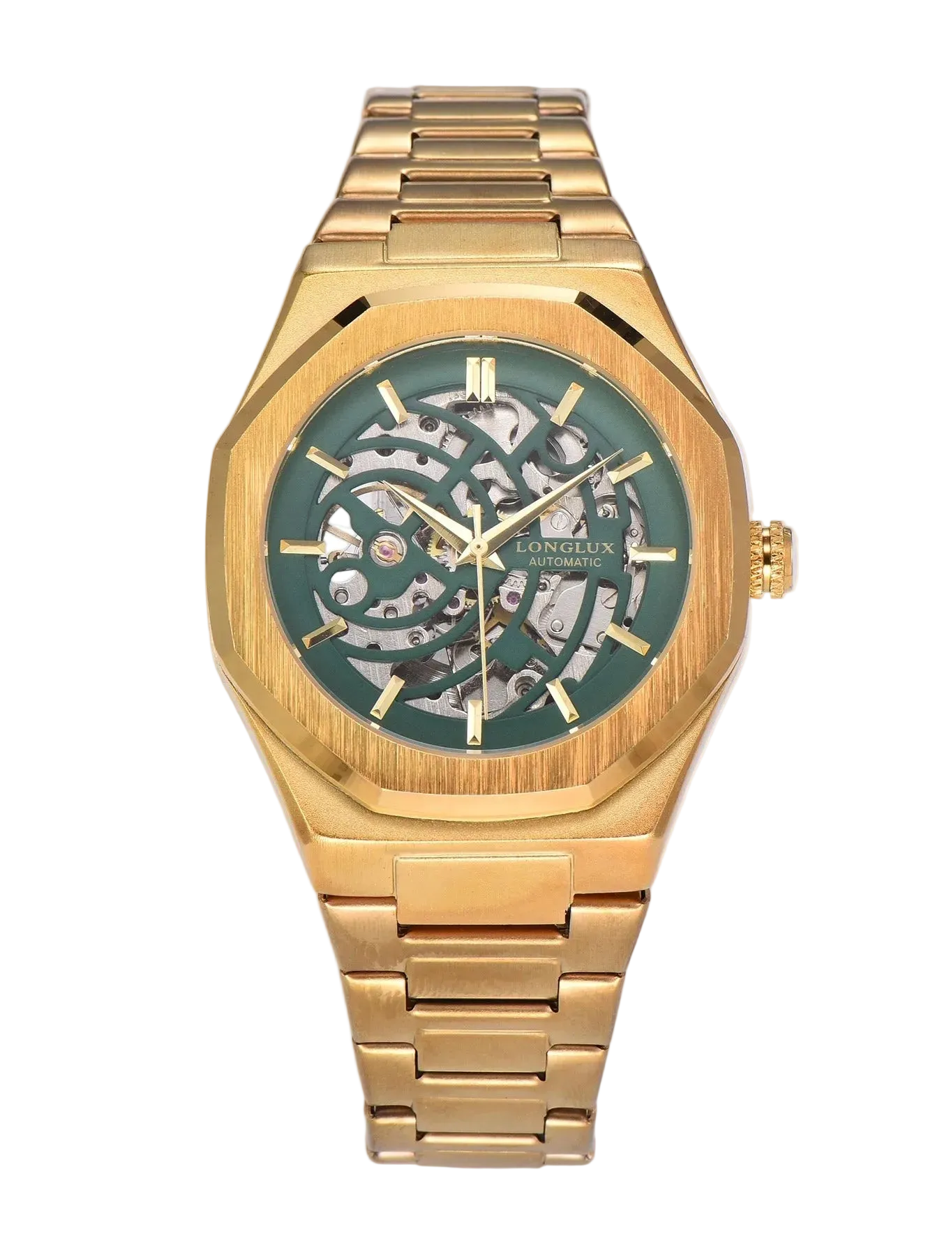 Automatic Watch Business Mechanical Watches Simple Skeleton Waterproof Stainless Steel Cost Effective Mens Watch Gift
