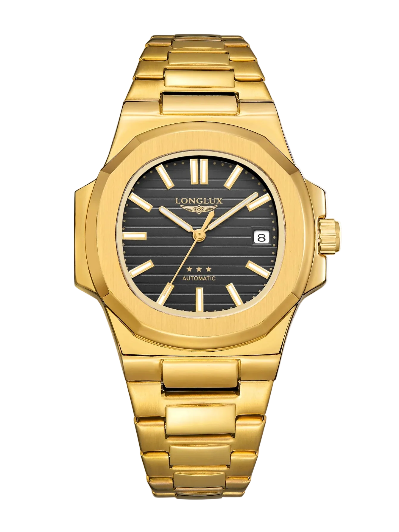 Men Automatic Watch Business Date Mechanical Watches Waterproof Stainless Steel Luminous Luxury Mens Watch Boyfriend Gift