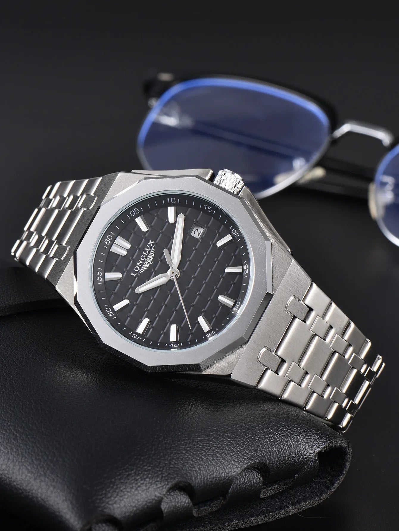 Automatic Watch Date Mechanical Watches for Men Waterproof Date Luxury Stainless Steel Men'S Wrist Watch Gift Free Shipping