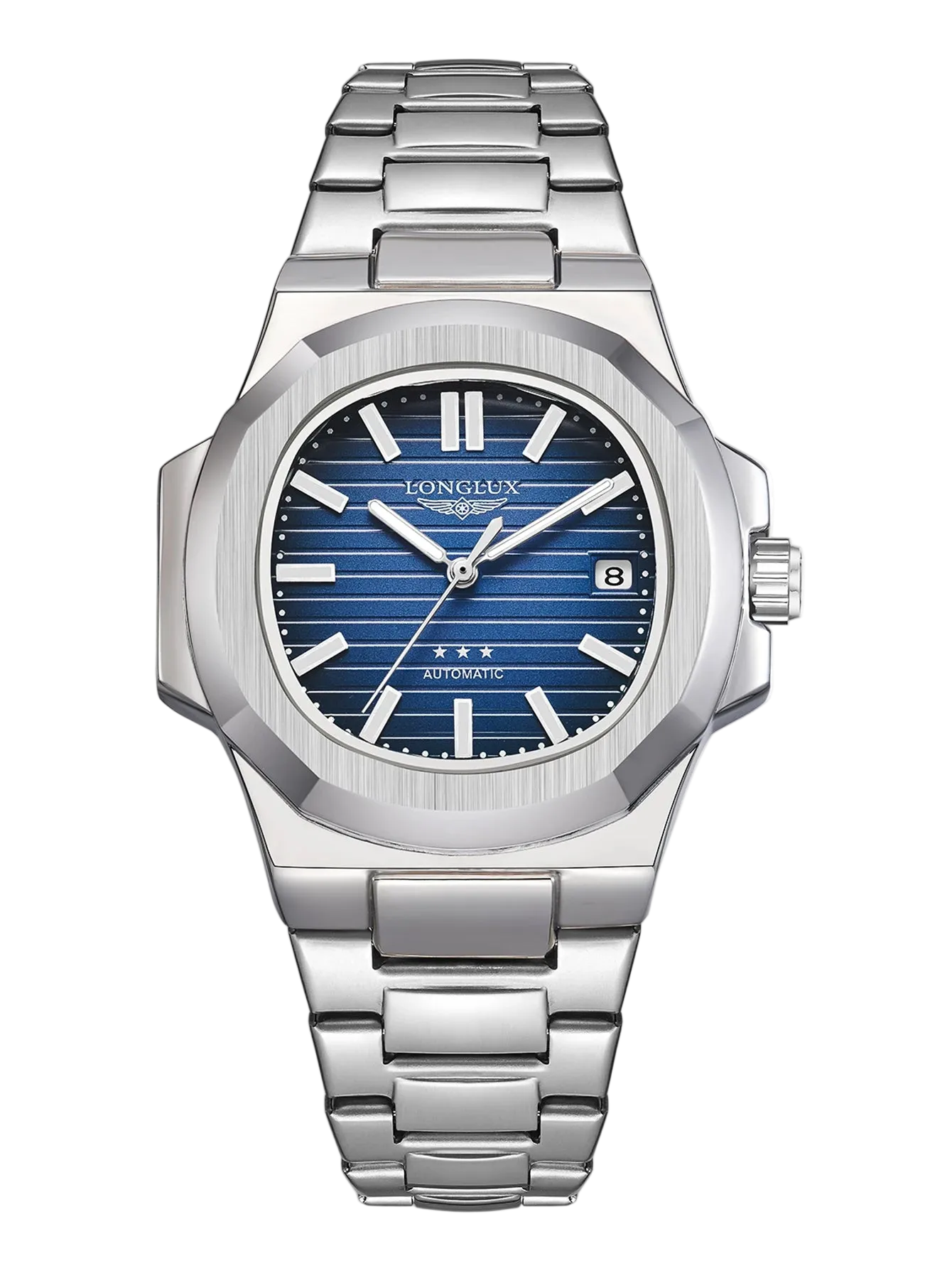 Men Automatic Watch Business Date Mechanical Watches Waterproof Stainless Steel Luminous Luxury Mens Watch Boyfriend Gift