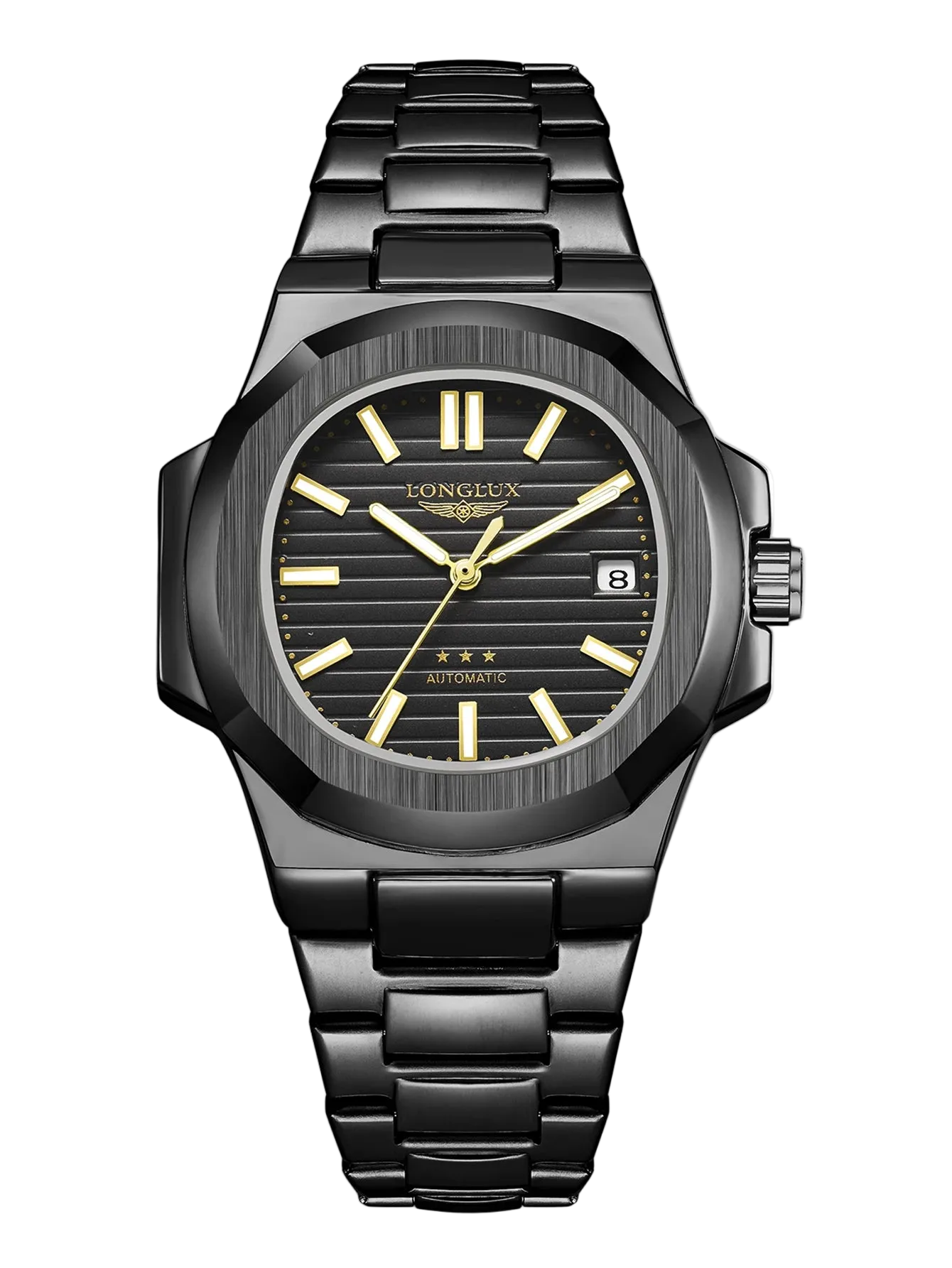 Men Automatic Watch Business Date Mechanical Watches Waterproof Stainless Steel Luminous Luxury Mens Watch Boyfriend Gift
